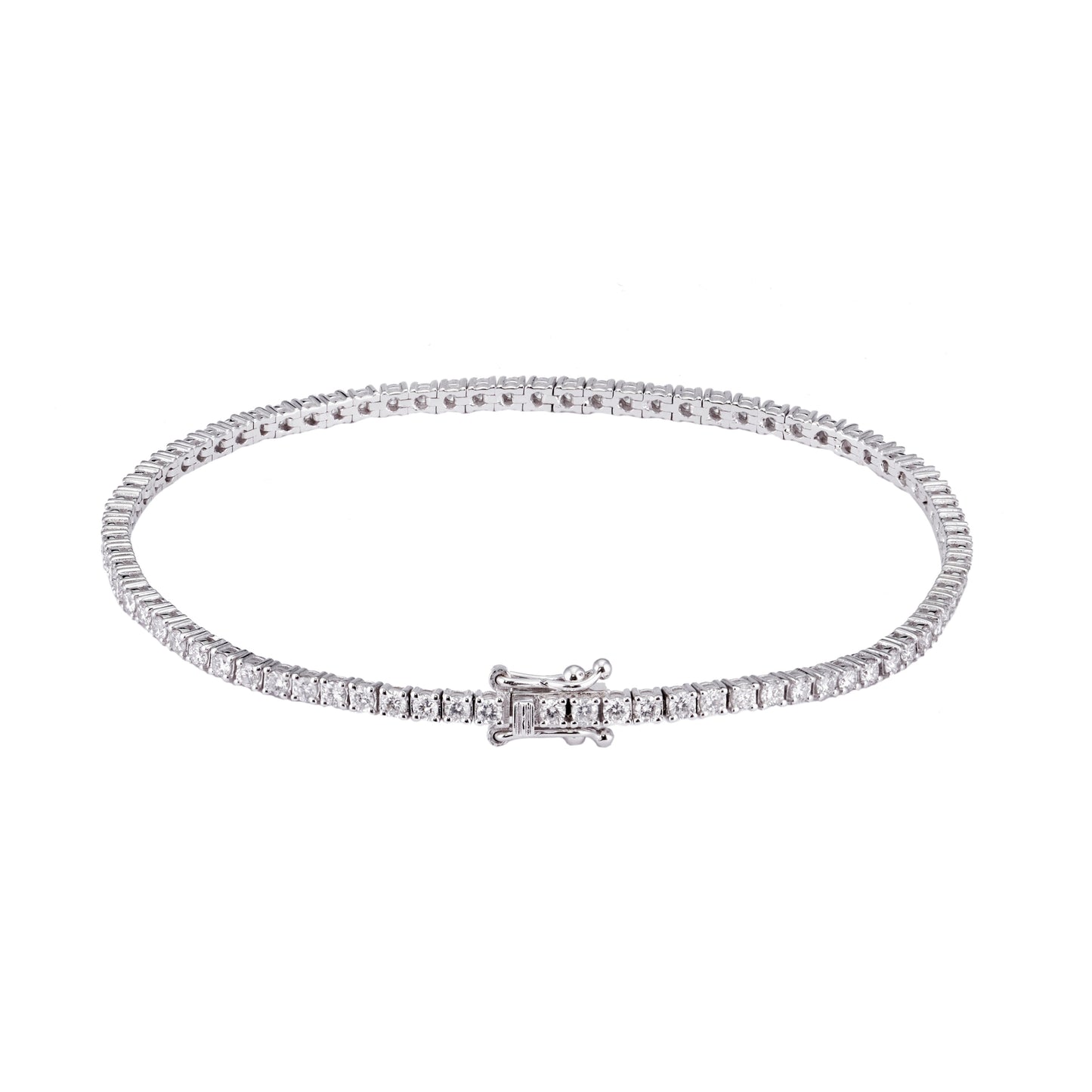 Tennis Bracelet 2.36CT 18K White Gold