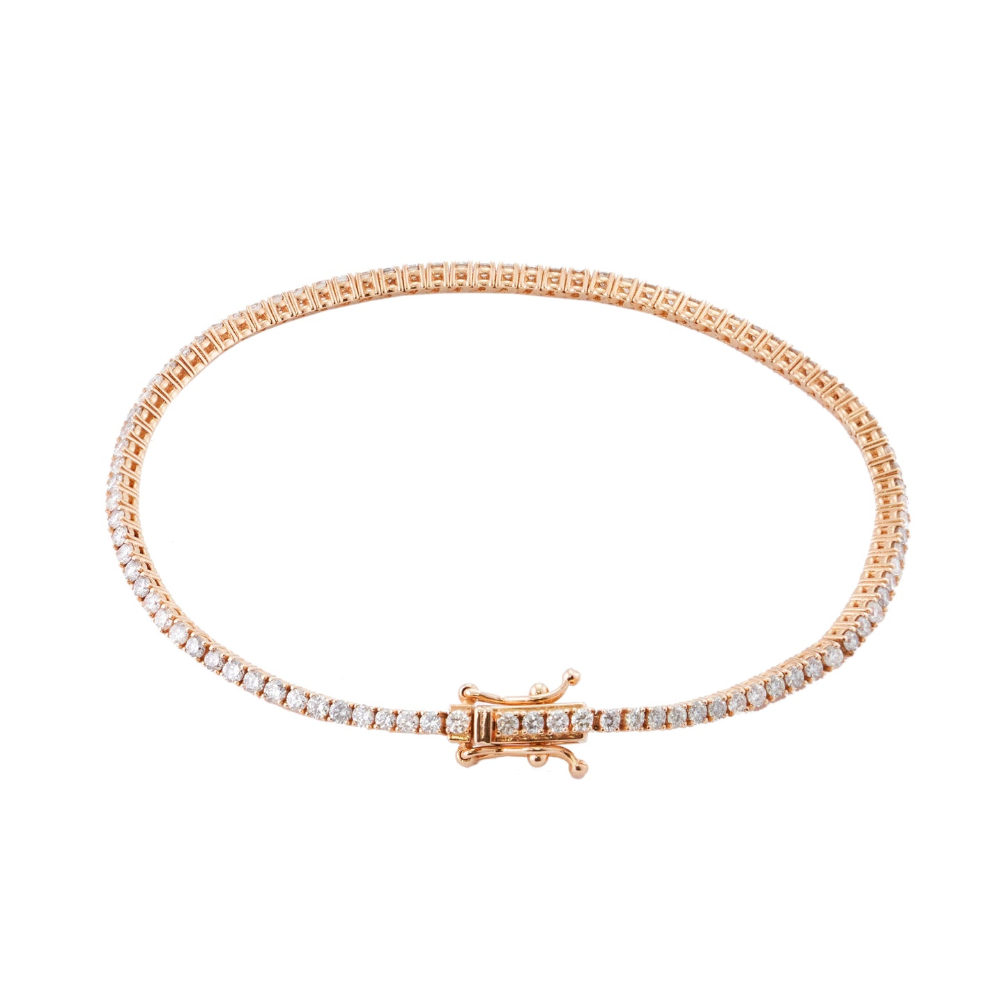 Tennis Bracelet 2.0CT 18K Rose Gold