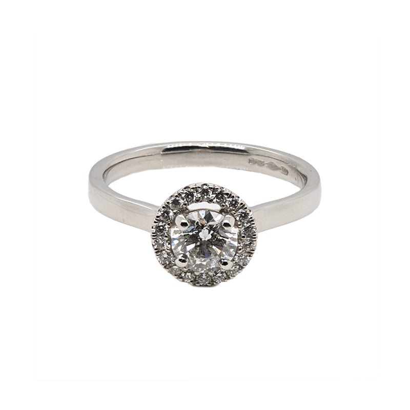 Round Brilliant Halo Ring