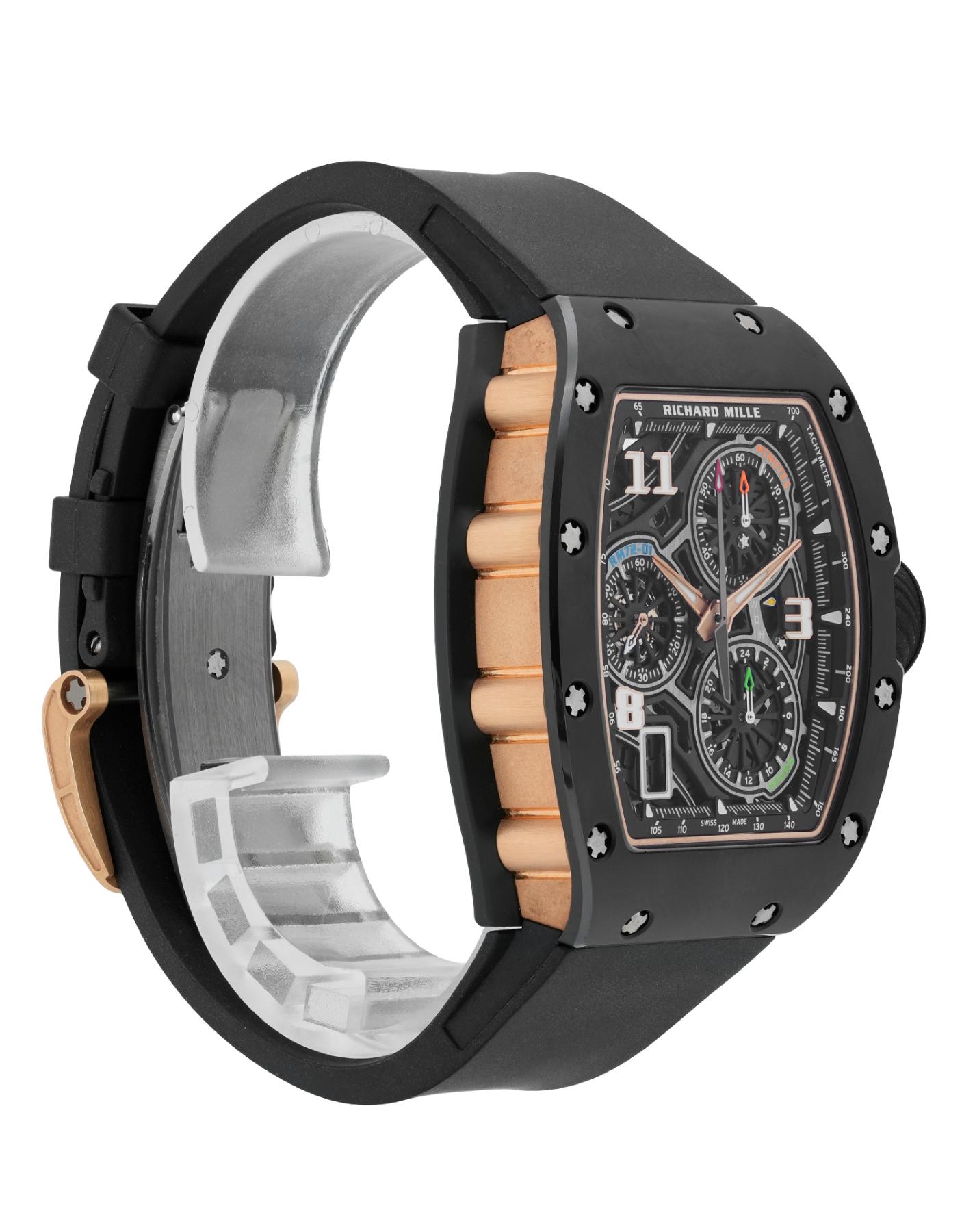 N/A Richard Mille Richard Mille RM72-01 Automatic Winding Lifestyle Flyback Chronograph - Ceramic TPT/Rose Gold