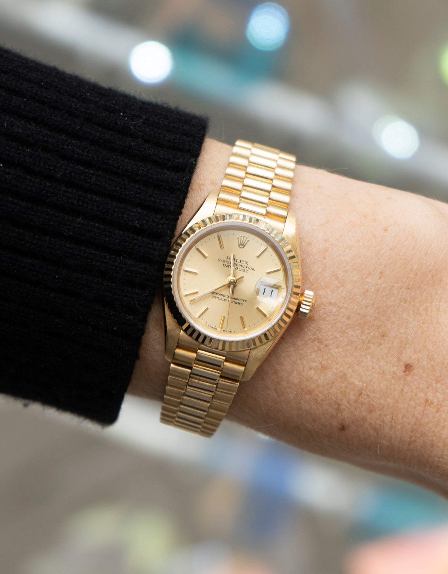 26mm gold online rolex