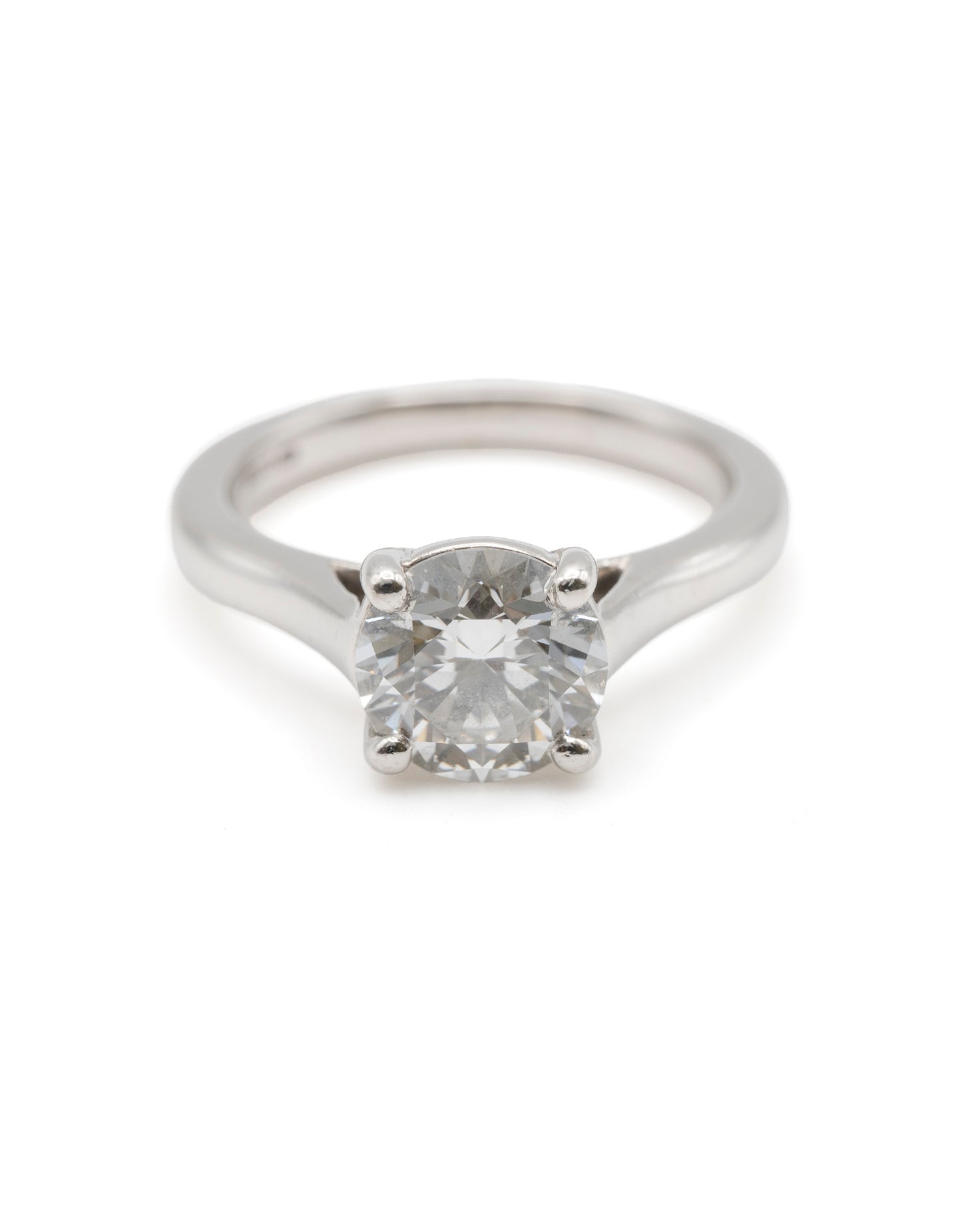 Diamond Ring Round Brilliant Platinum