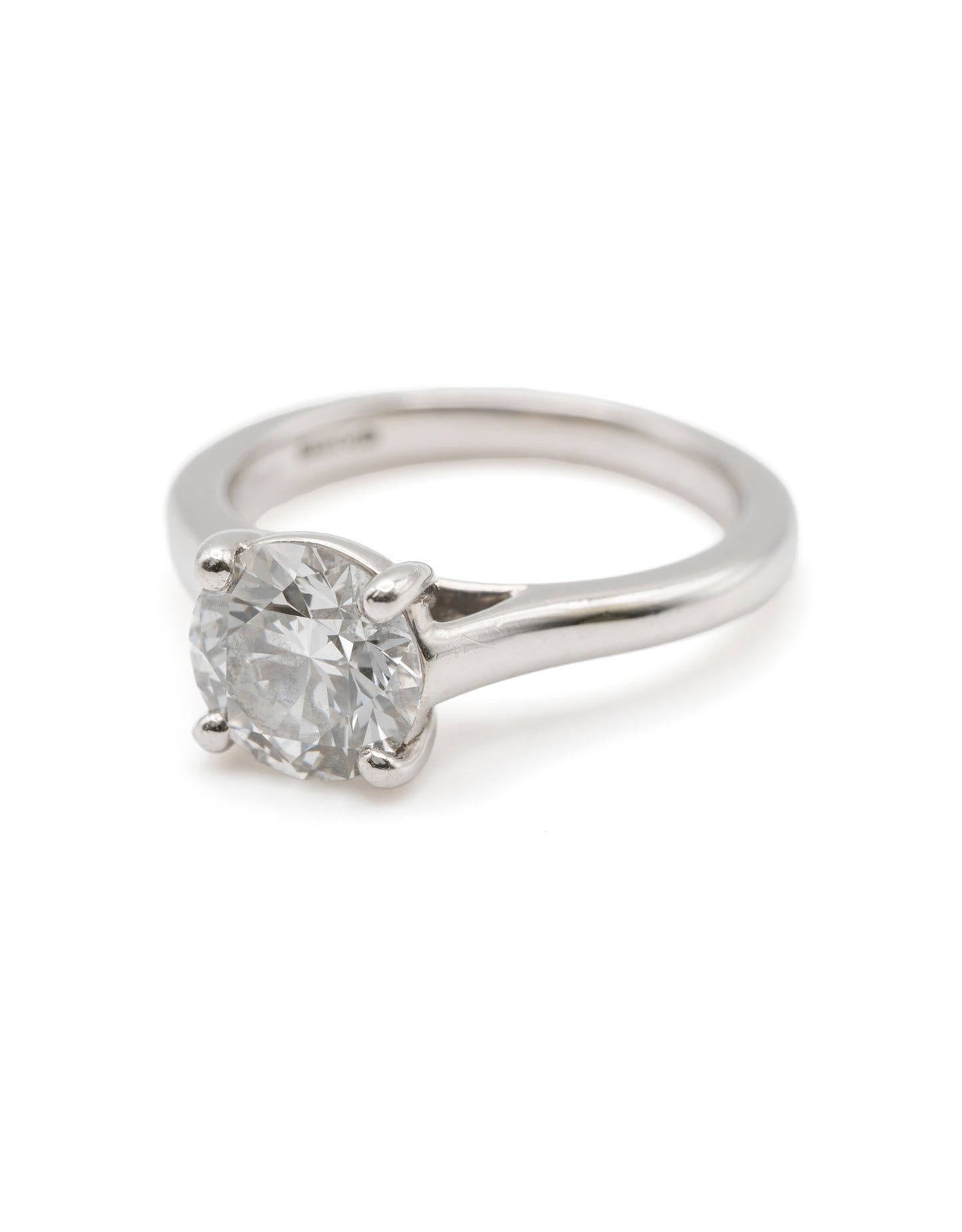 Diamond Ring Round Brilliant Platinum