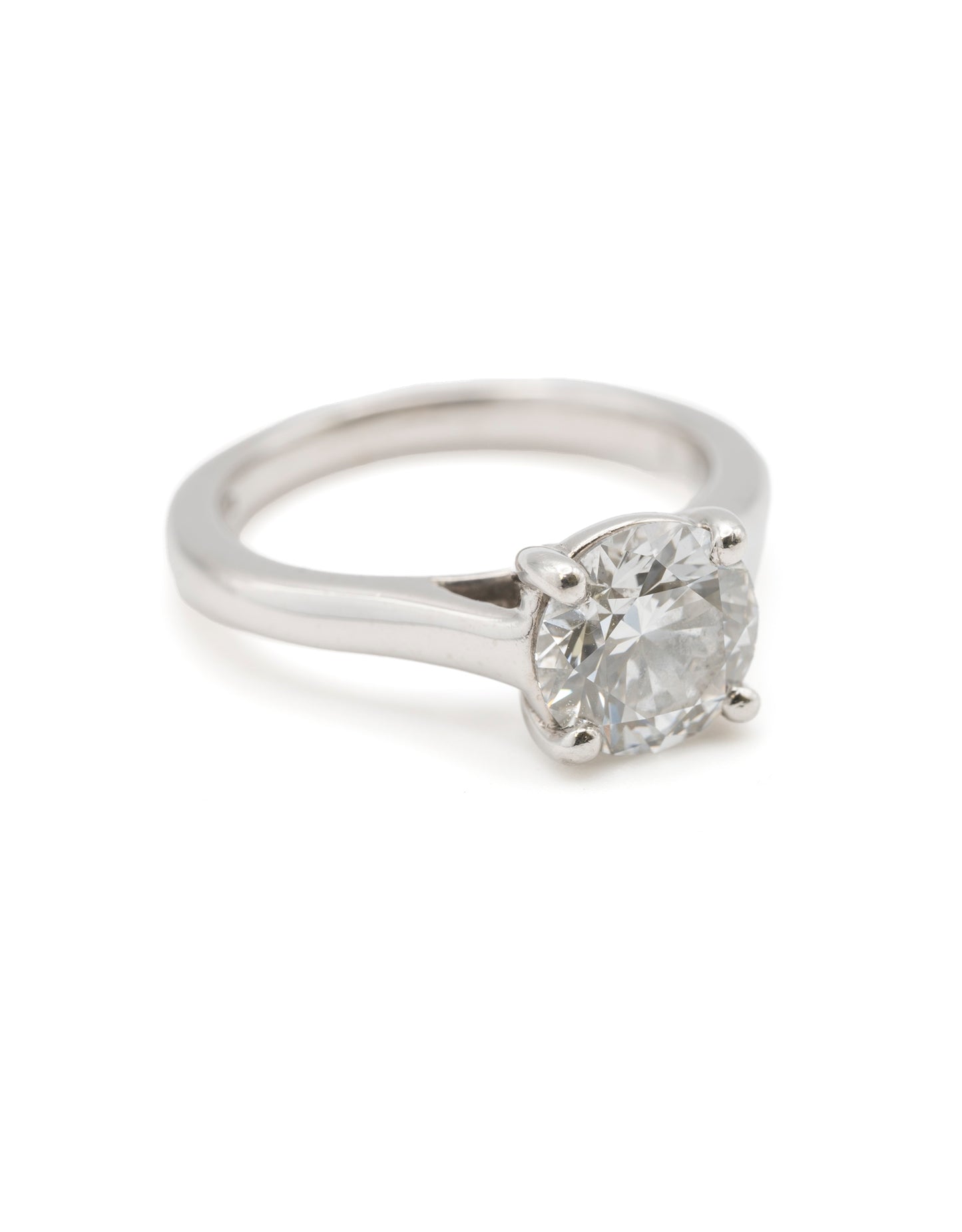 Diamond Ring Round Brilliant Platinum