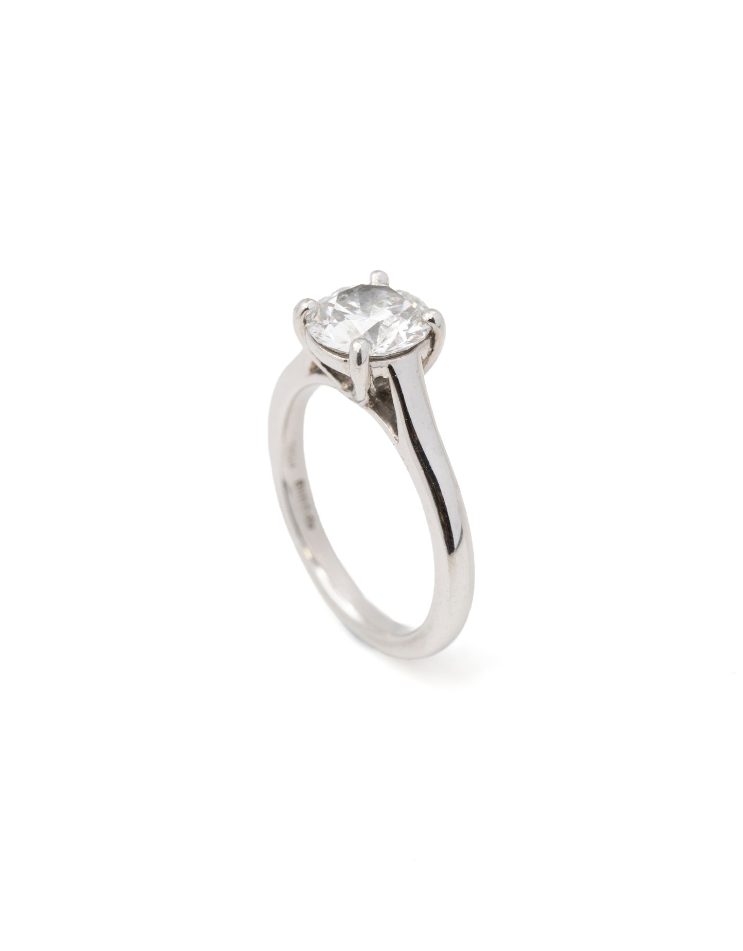 Diamond Ring Round Brilliant Platinum