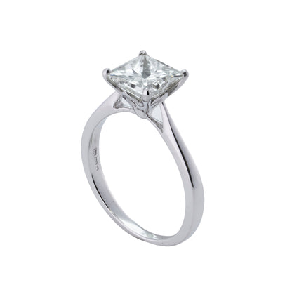 Square Modified Brilliant Diamond Ring
