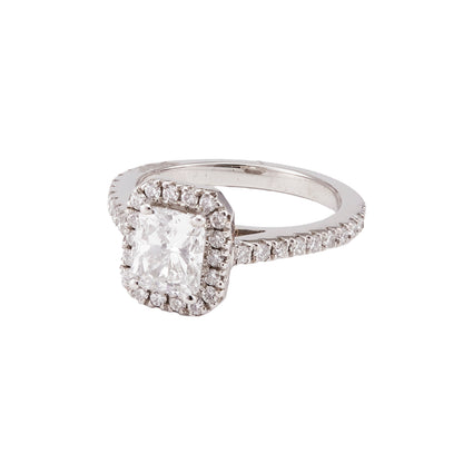 Cushion Cut Diamond Ring