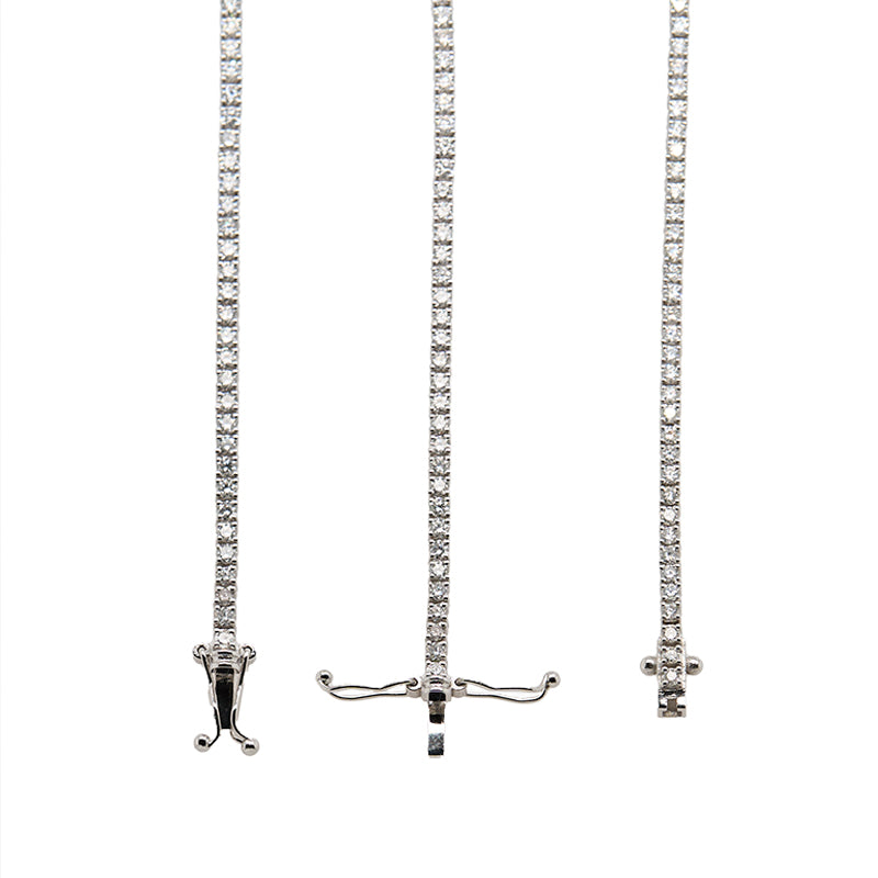 Tennis Bracelet 2.05CT 18K White Gold